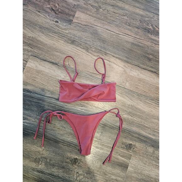 Zaful Terracotta bathing set suit sz Small - Picture 1 of 4